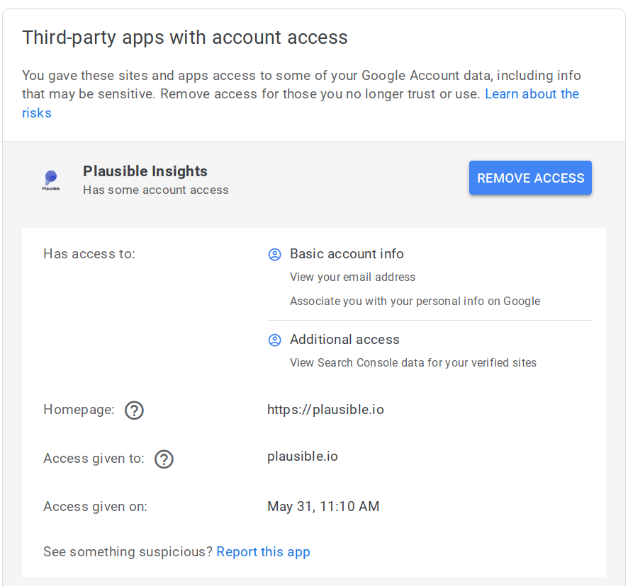 Third-party apps with account access